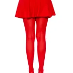 Nylon Tights - One Size - Red Hosiery & Garters Leg Avenue