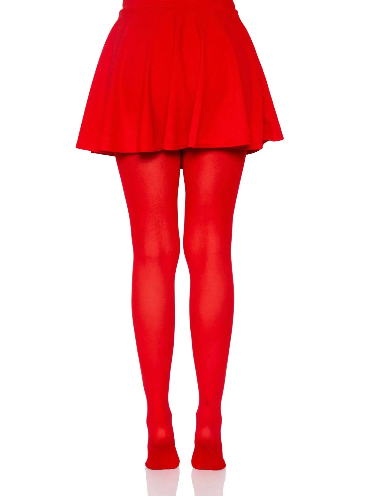 Nylon Tights - One Size - Red Hosiery & Garters Leg Avenue