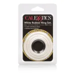 Rubber Ring 3 Piece Set - White Lingerie Sets CalExotics