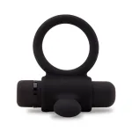 Nu Sensuelle Silicone Bullet Ring - Black Vibrators Nu Sensuelle
