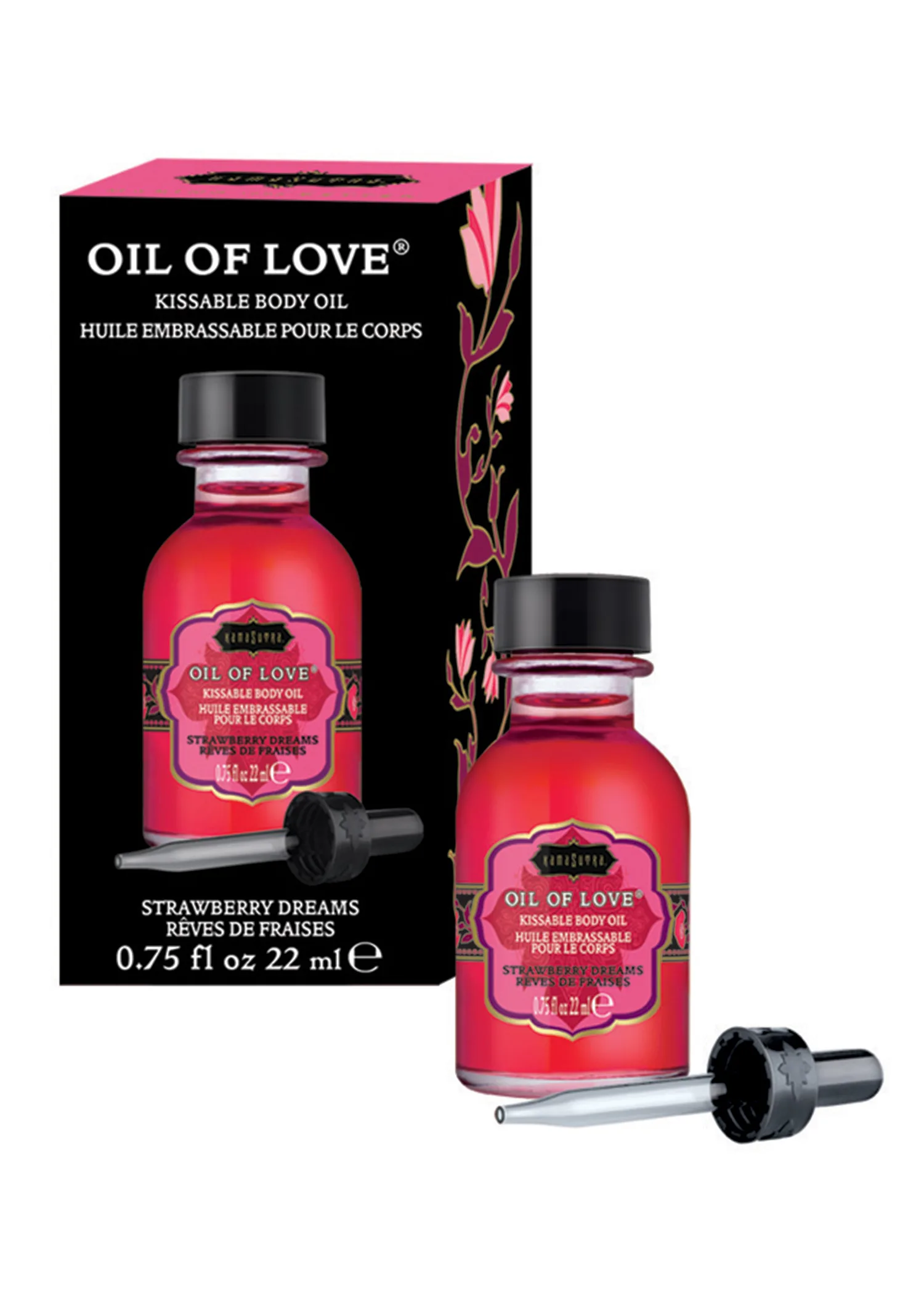 Oil of Love - Strawberry Dreams - 0.75 Fl. Oz. / 22 ml Lubes & Essentials Kama Sutra