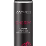 Aqua Cherry Flavored Water Based Intimate Lubricant - 1 Fl. Oz. Lubes & Essentials Wicked Sensual Care
