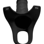 Hollow Silicone Dildo Strap-on - Black Festival & Rave XR Brands