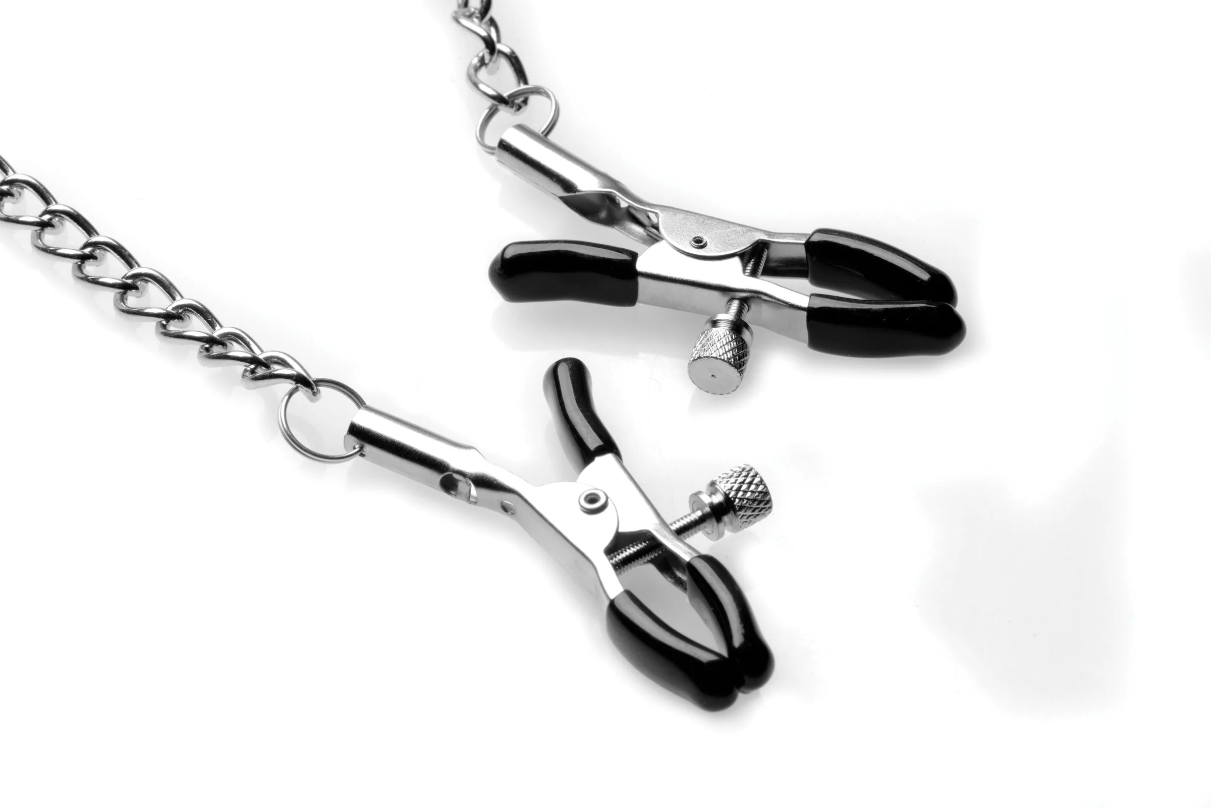 Silicone Ball Gag W/nipple Clamps BDSM & Kink XR Brands