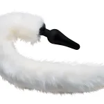 White Fox Tail Anal Plug and Ears Set Anal Play XR Brands