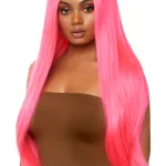 Long Straight Wig 33 Inch - Pink Costumes Leg Avenue