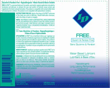 ID Free - 2.2 Fl. Oz. Lubes & Essentials I.D. Lubricants