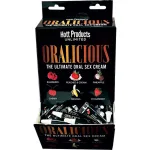 Oralicious Flavored Oral Sex Cream 144pc Display - of 2ml Tubes Displays-Bowls & Wall Displays | Counter Hott Products