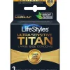 Lifestyles Ultra Sensitive Titan Large 3 Pack Lubes & Essentials Paradise Marketing