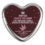Hemp Seed 3 in 1 Massage Candle Crack the Whip 4.7oz BDSM & Kink Earthly Body
