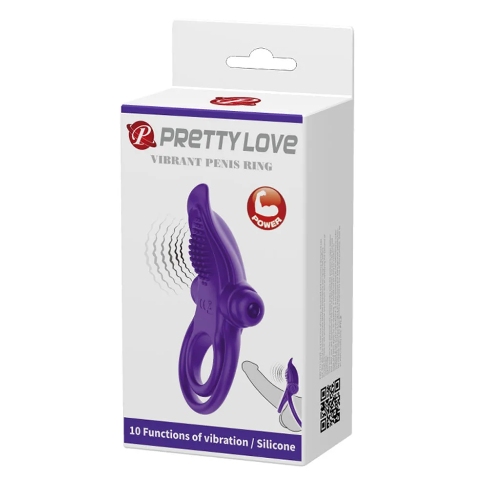 Pretty Love Vibrant Penis Ring - Purple Vibrators Pretty Love