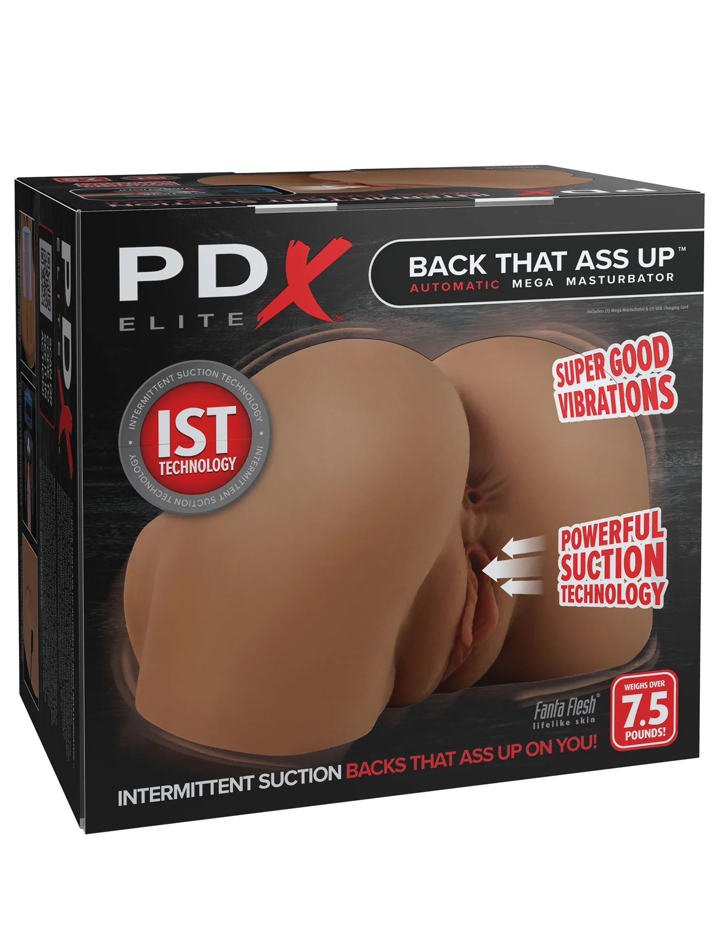 Back That Ass Up Auto Mega Masturbator - Brown Anal Play Pipedream