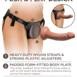 King Cock Elite Comfy Silicone Body Dock Kit - Harness and 7 Inch Dildo - Tan Dildos Pipedream