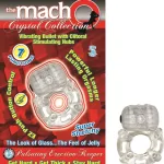 The Macho Crystal Collection Pulsating Erection Keeper - Clear Clit Stimulators | Clit Stimulating Cockrings Nasstoys