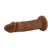 6 Inch Girthy Vibrating Dong - Dark Vibrators Evolved Novelties