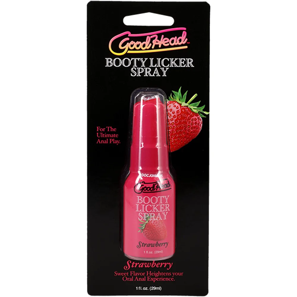 Goodhead Booty Licker Spray Strawberry 1 Fl Festival & Rave Doc Johnson
