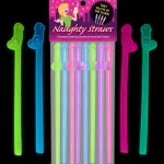 Glow-in-the-Dark Naughty Straws Novelty Kheper Games