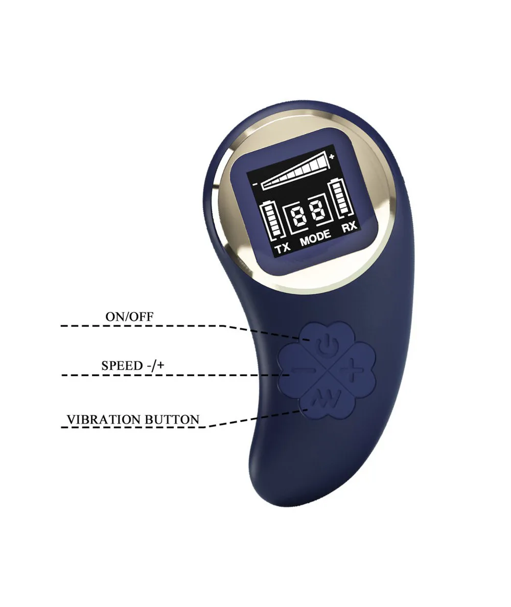 Mina Vibrating Remote Control Egg - Blue Vibrators Pretty Love