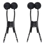 Merci - Nippers - Stainless Steel Nipple Clamps With Silicone Tip - Black Nipple Stimulators | Nipple Clamps Non-Vibrat…