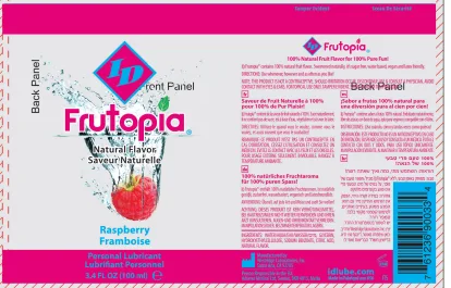 ID Frutopia Natural Flavor - Raspberry 3.4 Oz Lubes & Essentials I.D. Lubricants