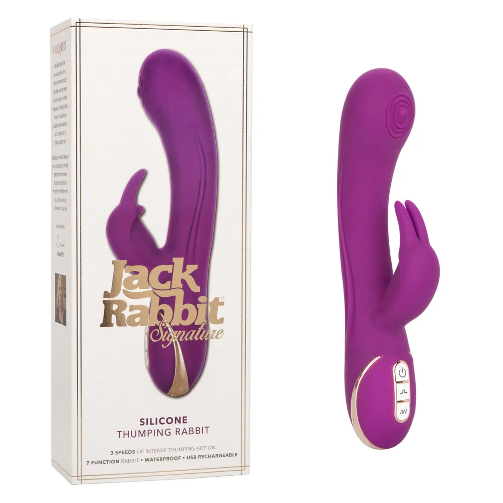 Jack Rabbit Signature Silicone Thumping Rabbit Vibrators CalExotics