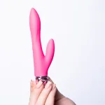 Victoria Crystal Gem Dual Vibrator - Pink Vibrators Maia Toys