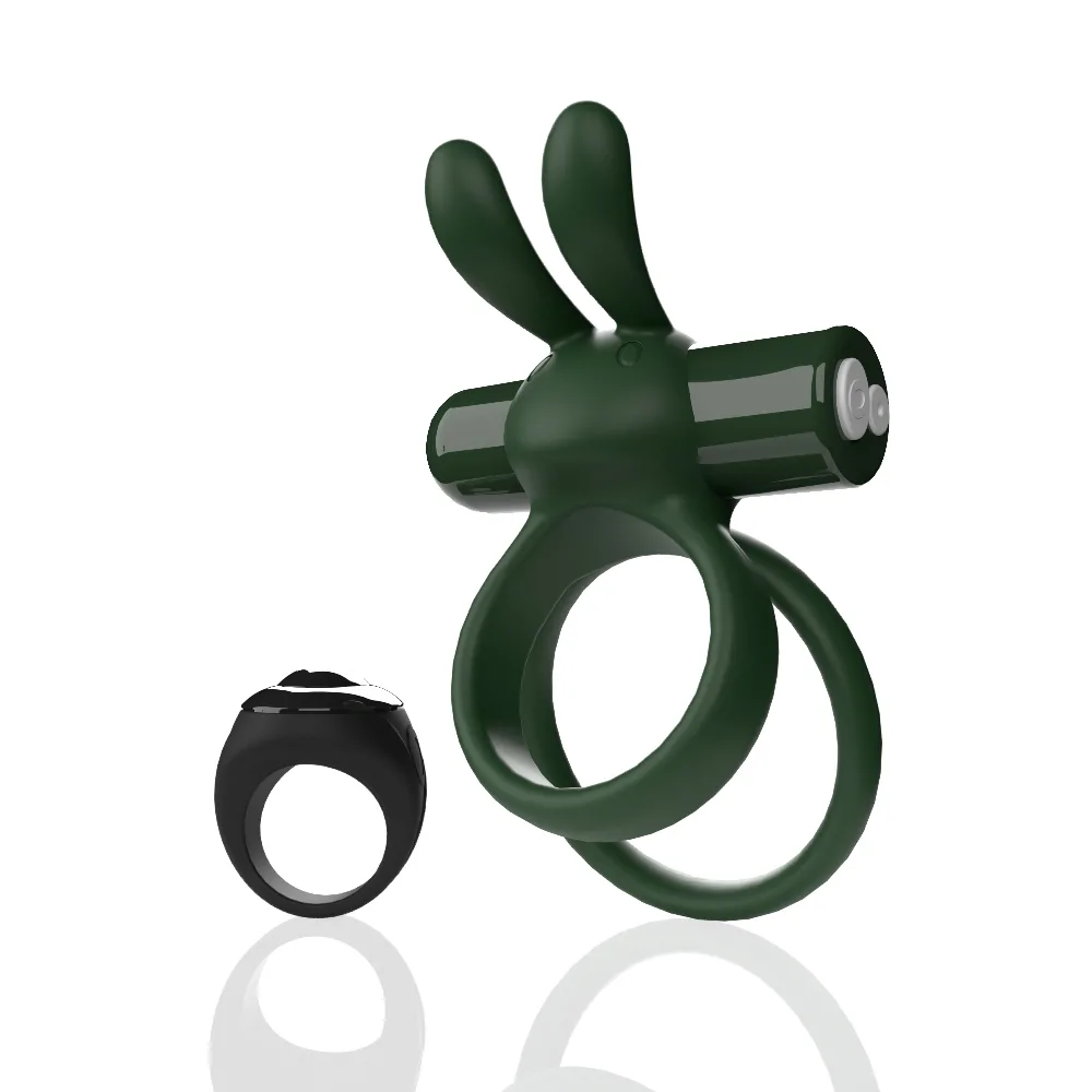 Screaming O Remote Controlled Ohare XL Vibrating Ring - Green Vibrators Screaming O