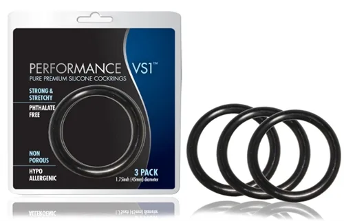 Performance Rings Vs1 - Medium - Black Cockrings Blush