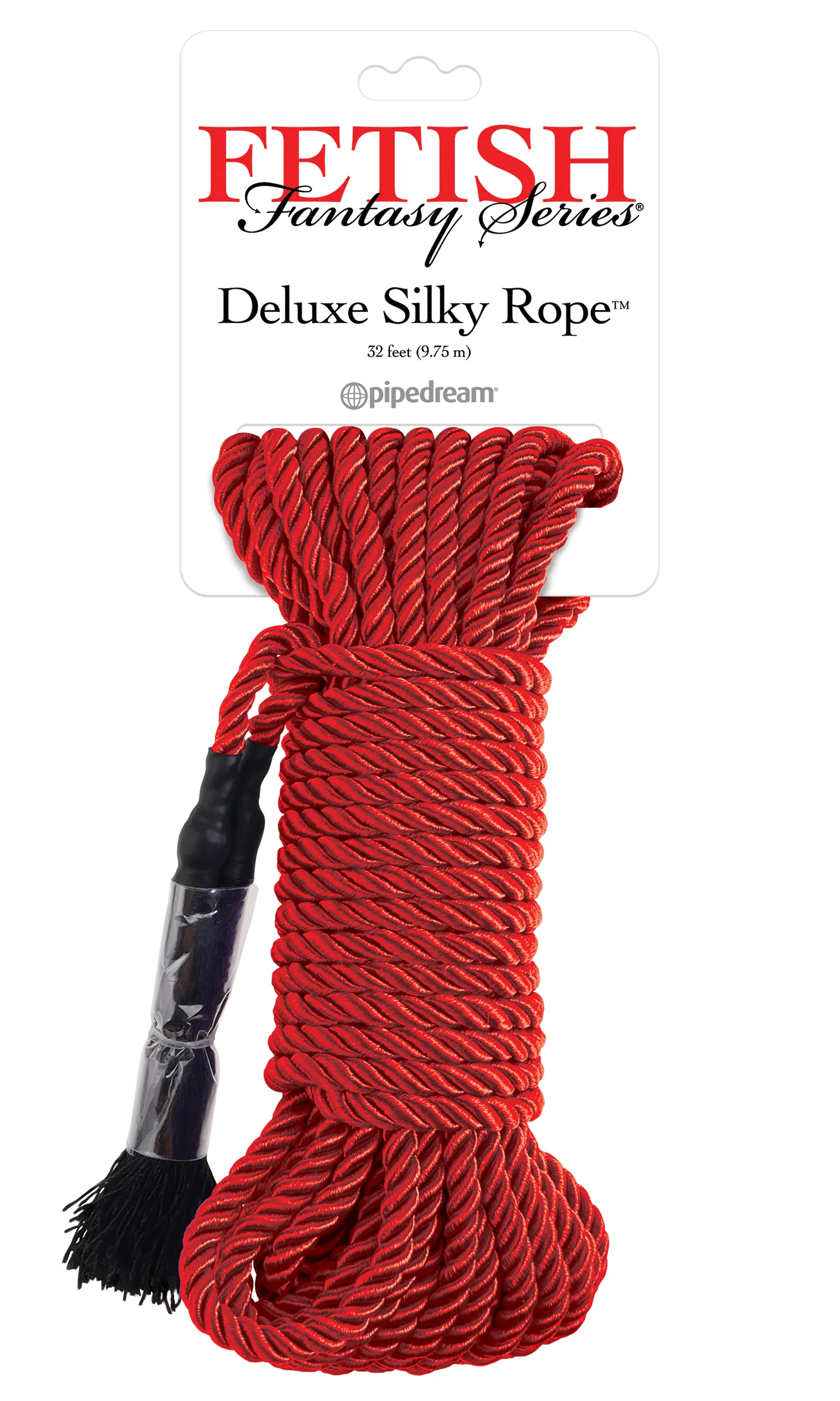 Fetish Fantasy Series Deluxe Silky Rope - Red BDSM & Kink Pipedream