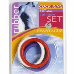 Rubber C-Ring Set - 1.5 Inches - Rainbow Enhancers Spartacus