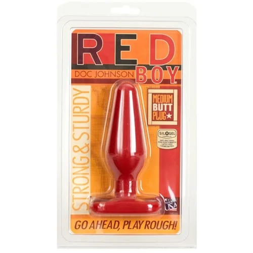 Red Boy Medium Butt Plug Anal Play Doc Johnson