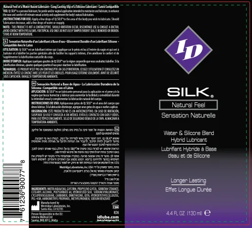 ID Silk Silicone and Water Blend Lubricant 4.4 Oz Lubes & Essentials I.D. Lubricants