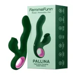 Pallina Triple-Action Rabbit Vibrator - Green Vibrators Femme Funn