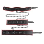 Saffron Chained and Tamed - Black/red BDSM & Kink Sportsheets