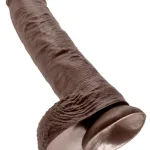 King Cock 10-Inch Cock With Balls - Brown Dildos Pipedream