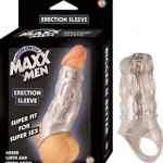Maxx Men Erection Sleeve - Clear Cockrings | Cock Sling Nasstoys