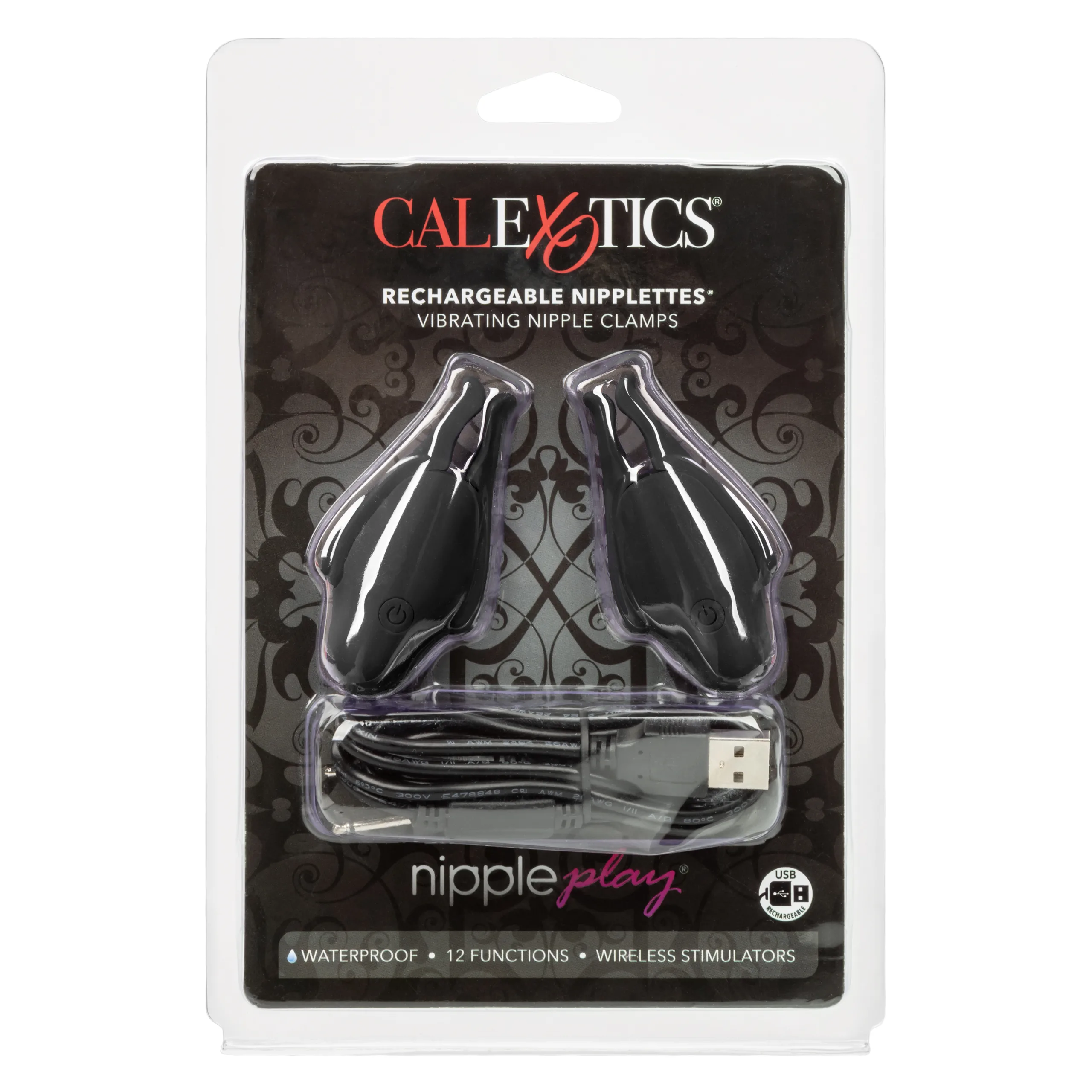 Nipple Play Rechargeable Nipplettes - Black Festival & Rave CalExotics