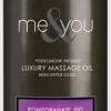 Me and You Massage Oil - Pomegranate Fig Coconut Plumeria - 4.2 Oz. Lubes & Essentials Sensuva
