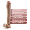 Dr. Skin - Mr. Ed - 13 Inch Dildo With Balls - Beige Dildos Blush