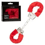 Playful Furry Cuffs - Red BDSM & Kink CalExotics