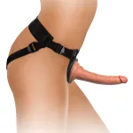 King Cock Elite Comfy Silicone Body Dock Kit - Harness and 7 Inch Dildo - Tan Dildos Pipedream
