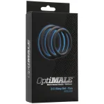 Optimale 3 Ring Set - Thin - Slate Enhancers Doc Johnson
