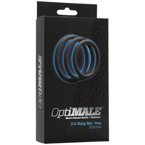 Optimale 3 Ring Set - Thin - Slate Enhancers Doc Johnson