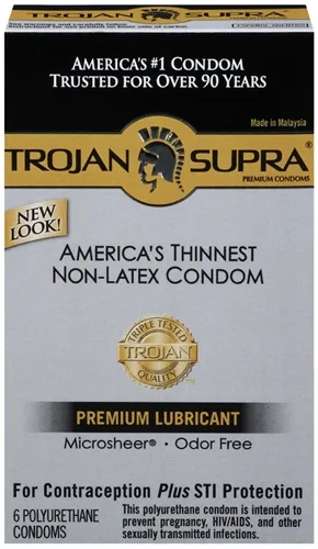 Trojan Supra Bareskin Non-Latex - 6 Pack Lubes & Essentials Paradise Marketing