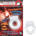 The Macho Crystal Collection Vibrating Cock Ring- Clear Vibrators Nasstoys