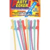 Party Pecker Sipping Straws 10 Pc Bag - 5 Assorted Colors Novelty Hott Products