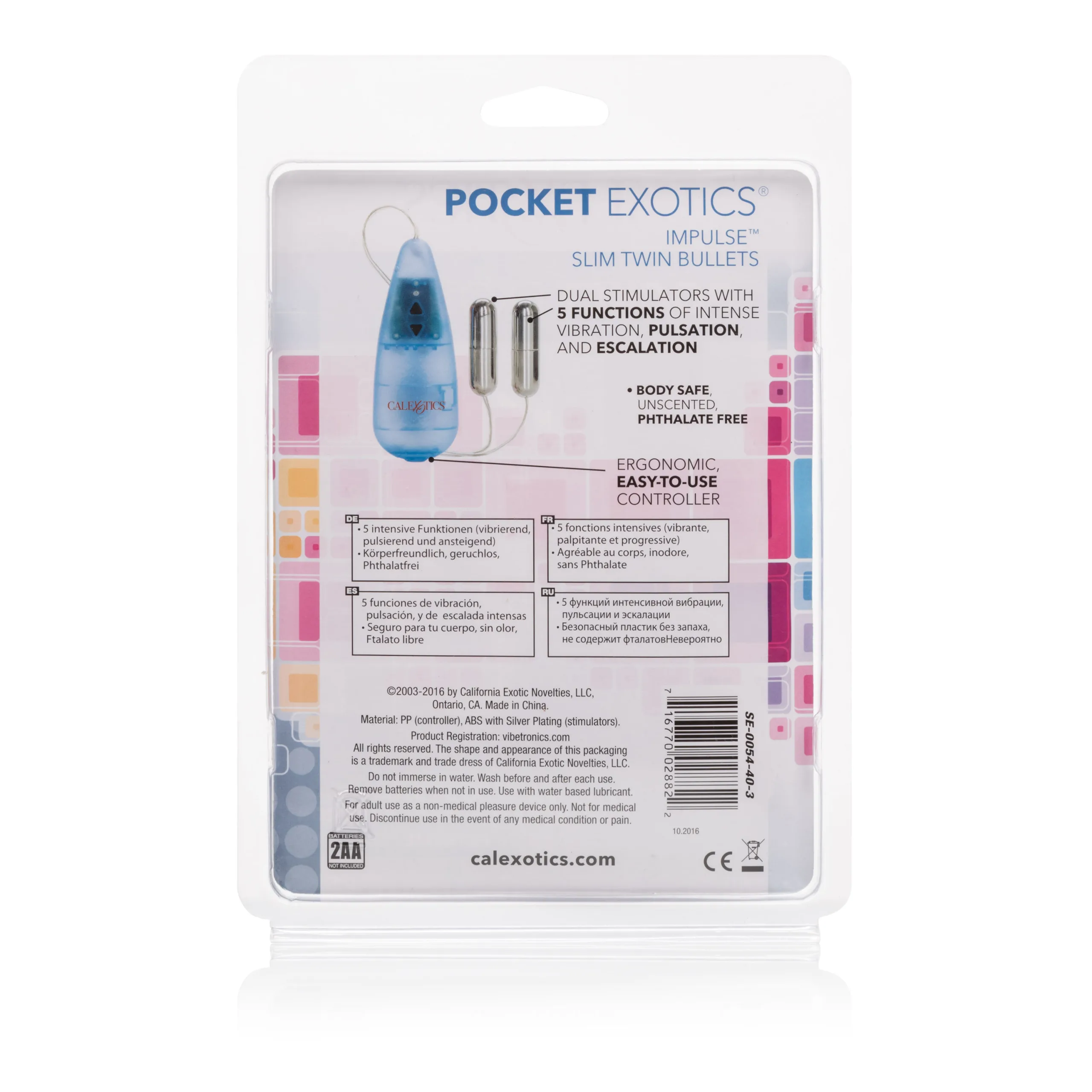 Pocket Exotics Impulse Slim Twin Bullets Vibrators CalExotics