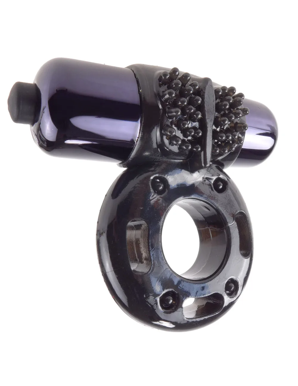 Fantasy C-Ringz Vibrating Super Ring Black Vibrators Pipedream
