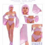 Holo Hun 5pc Set - Small/medium - Purple Panties & Thongs KandiHouse