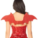 2 Pc Devil Kit, Includes Wings and Headband - Red Costumes Leg Avenue